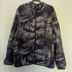 North Face Camo Windbreaker
